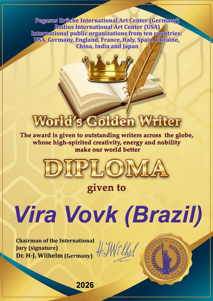 Золотий письменник світу26 Vіra Vovk Brazil