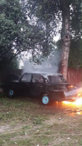 авто згоріло